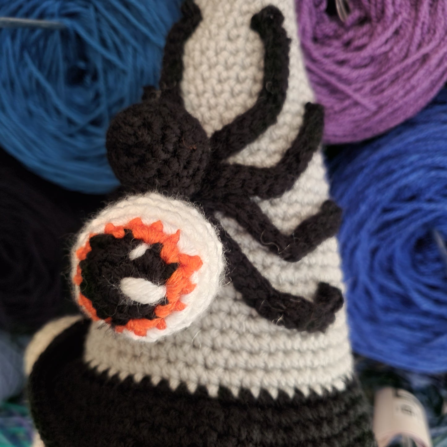 Crochet Spider Halloween Gnome