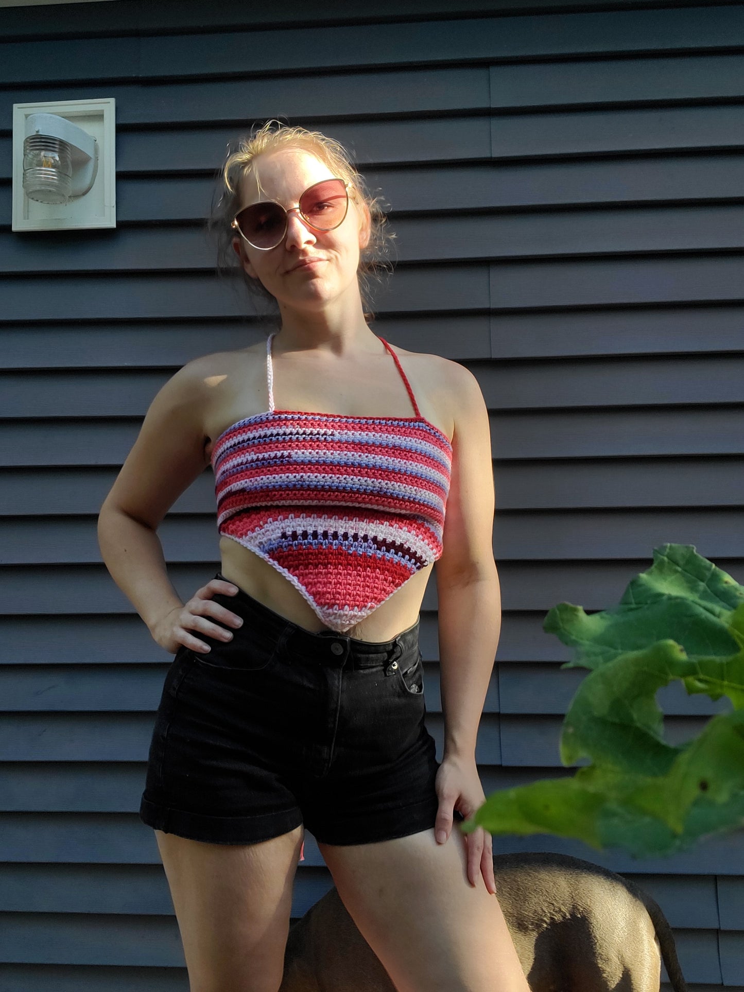 Crochet Bandana Crop Top